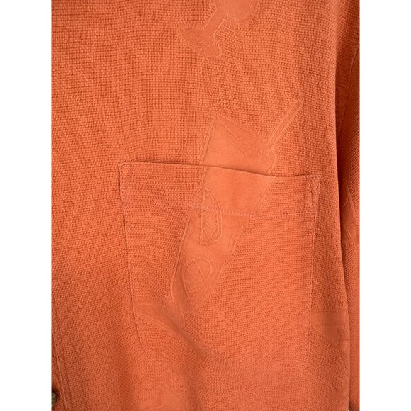 Tommy Bahama Silk Camp Shirt With Drinks & Pineapple Design Short Sleeves Size L - Picture 3 of 12